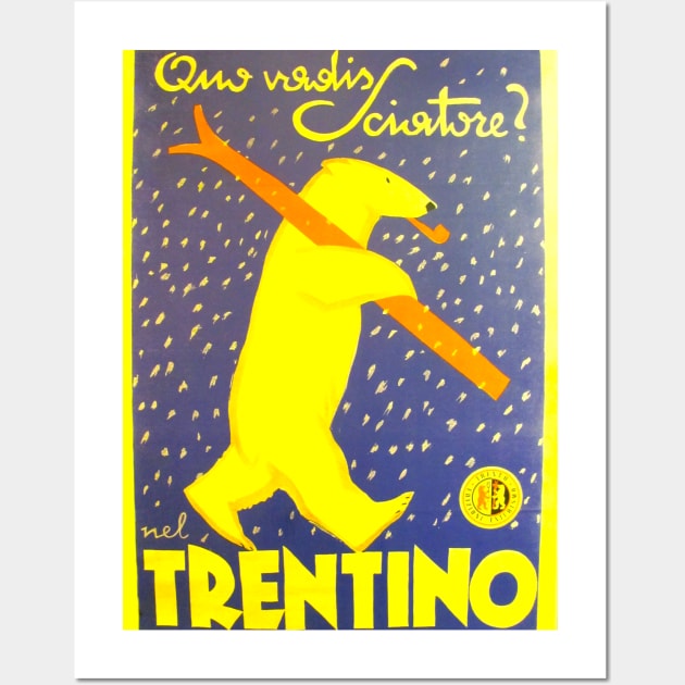 Vintage Travel - Trentino Wall Art by Culturio